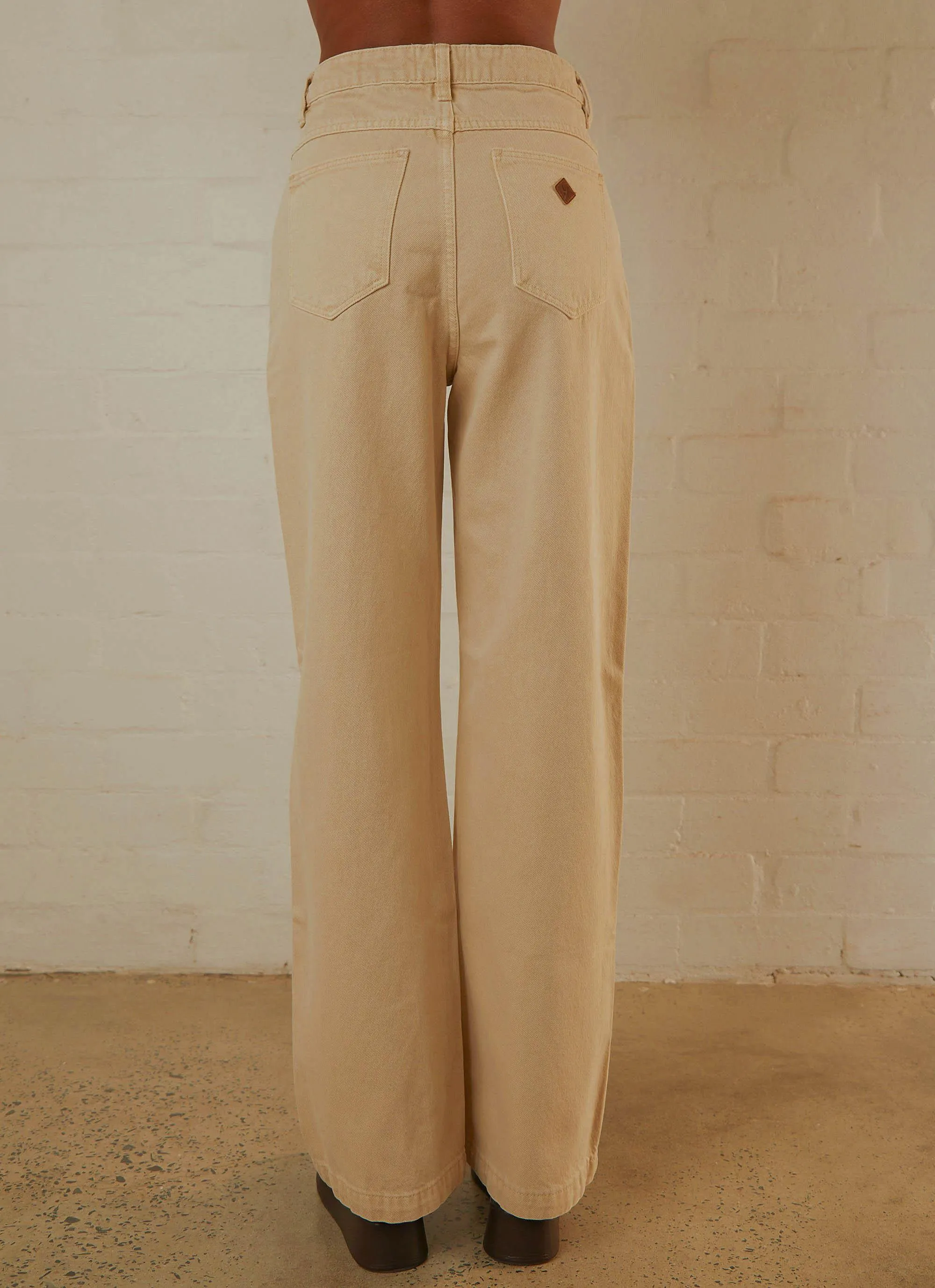 A 94' High & Wide Jean - Ecru sold by Peppermayo product image thumbnail 5