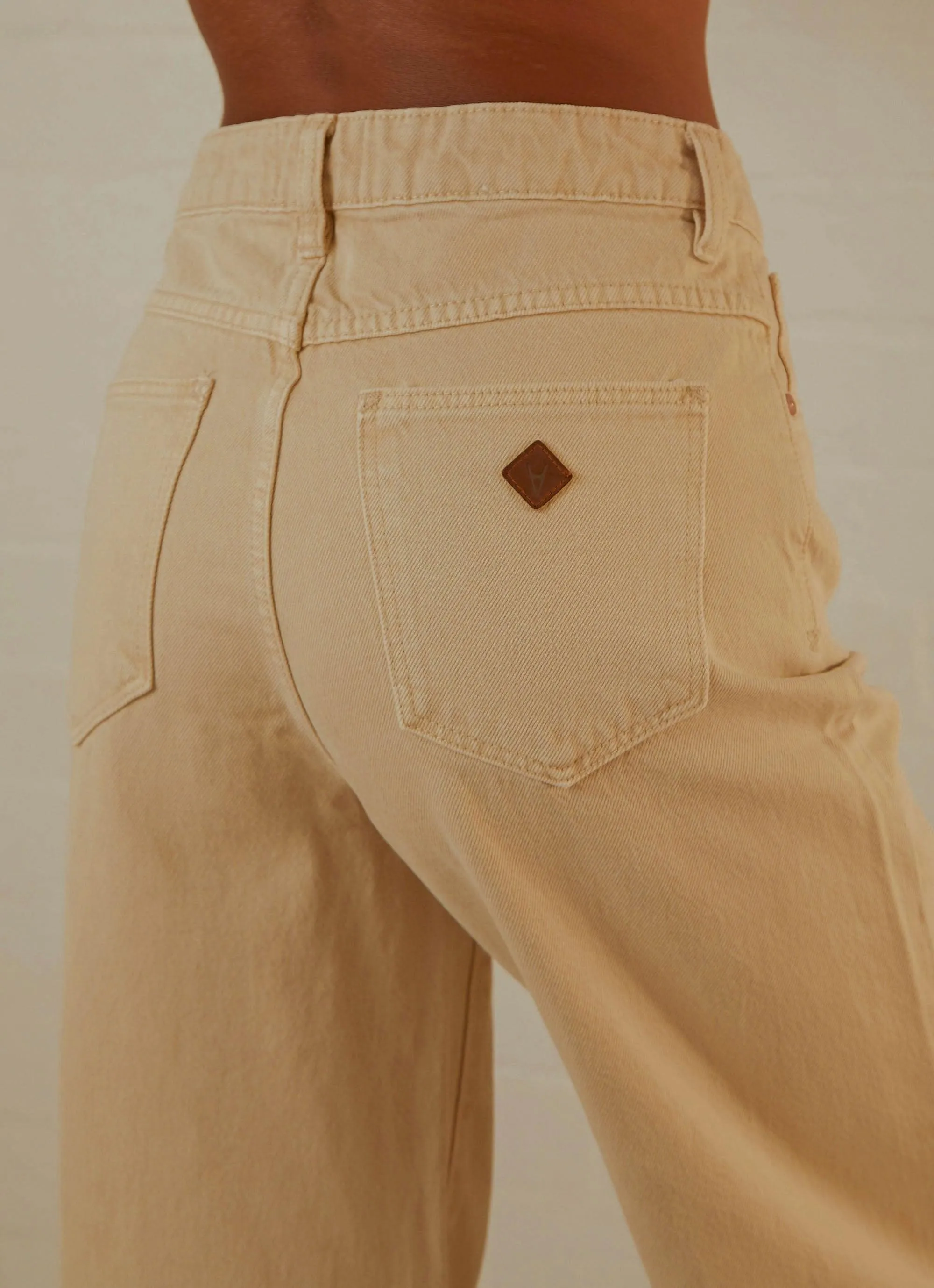 A 94' High & Wide Jean - Ecru sold by Peppermayo product image thumbnail 2
