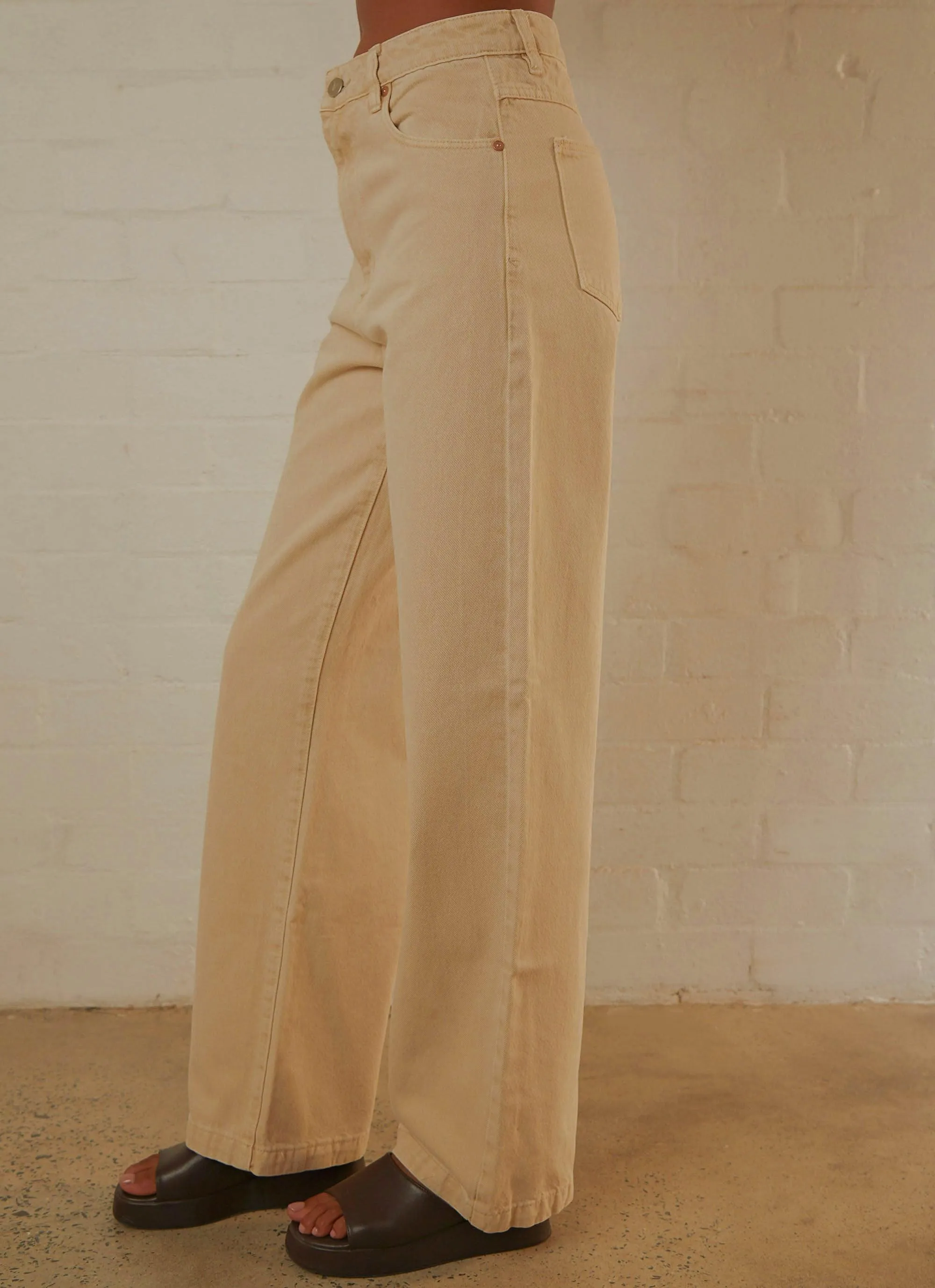 A 94' High & Wide Jean - Ecru sold by Peppermayo product image thumbnail 4