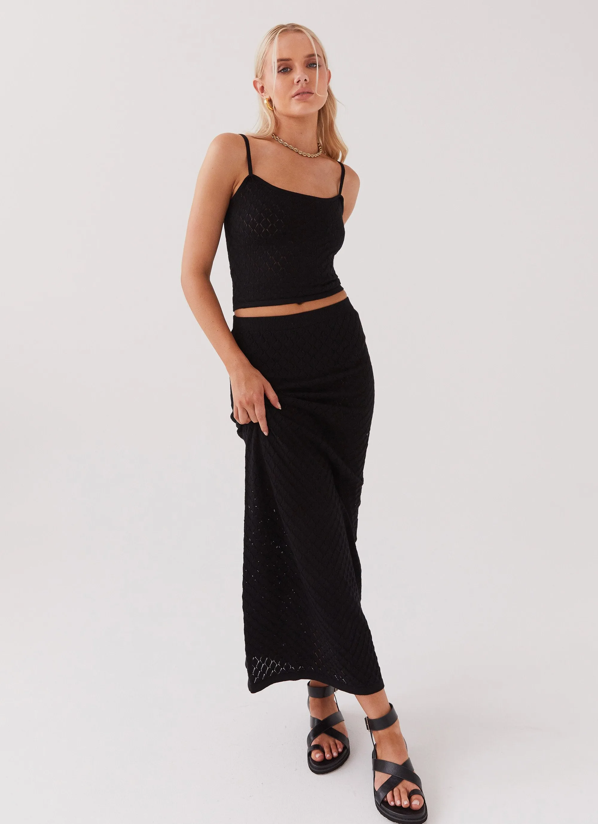 Macy Knit Cami Top - Black sold by Peppermayo product image thumbnail 5