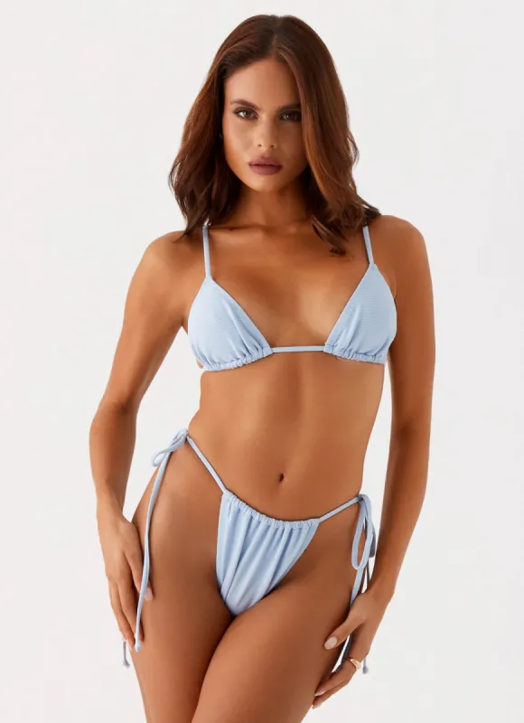 Calista Bikini Bottoms - Blue sold by Peppermayo