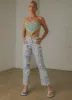 Cancun Crochet Halter Top - Blue Green sold by Peppermayo