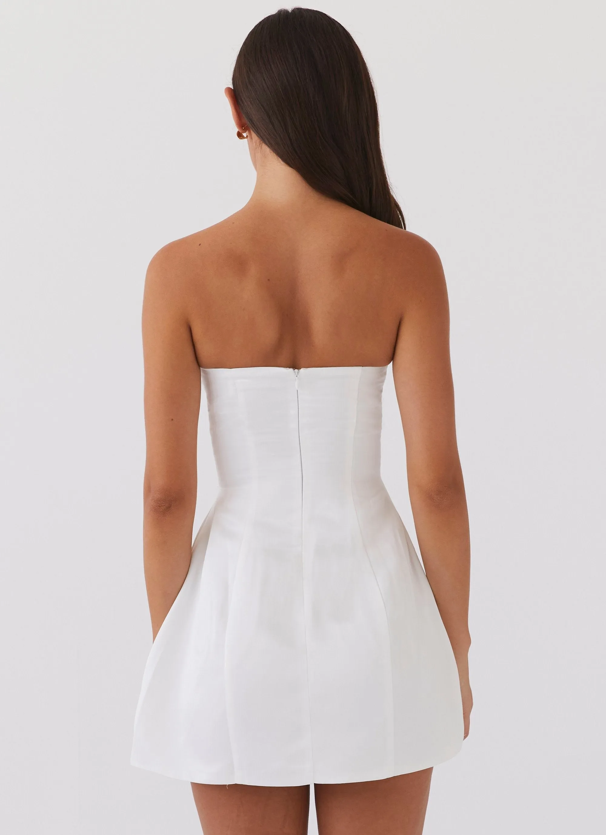 Girl Crush Bow Mini Dress - White sold by Peppermayo product image thumbnail 4