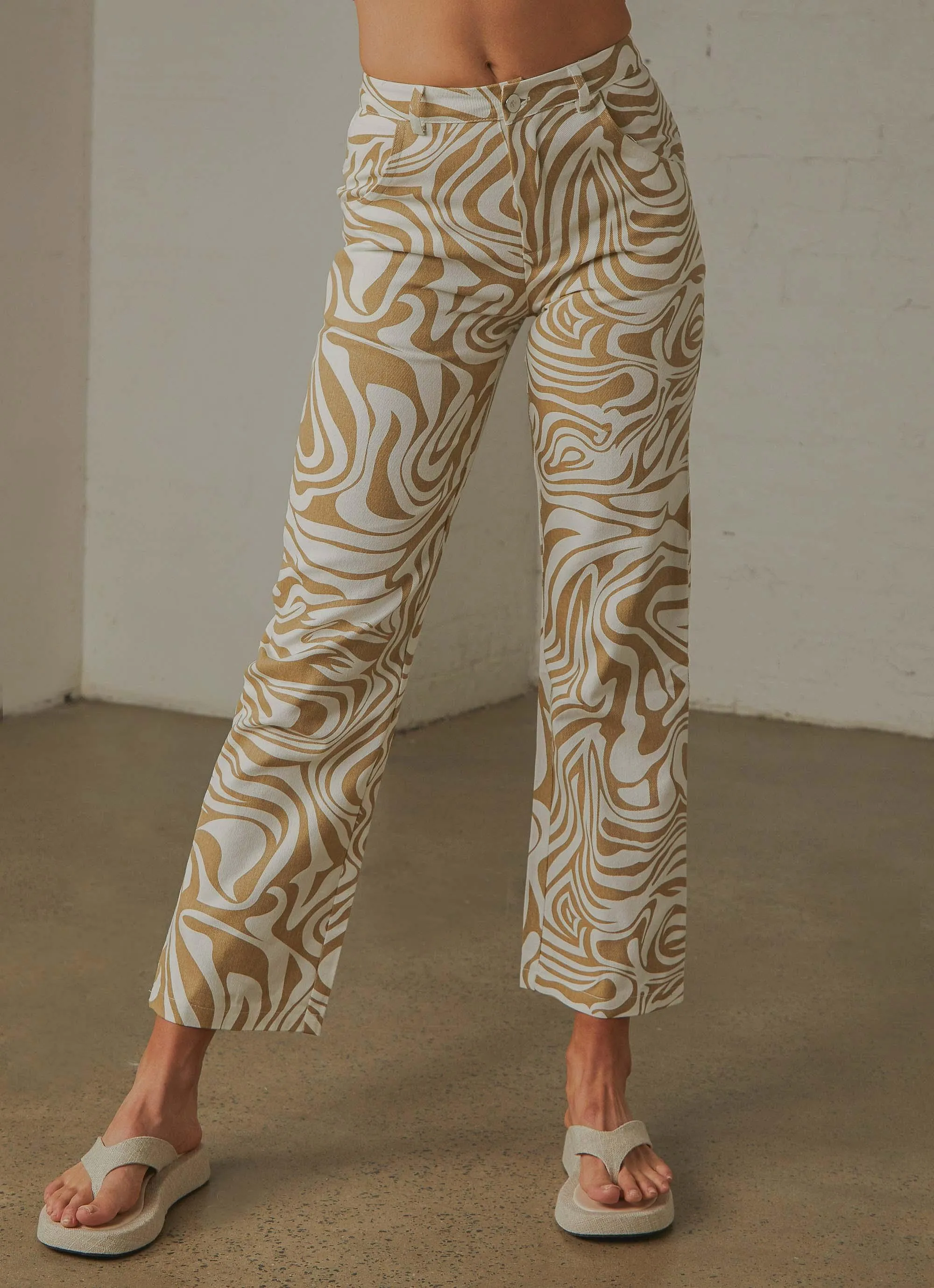 Serena Pants - Tan Print sold by Peppermayo product image thumbnail 4
