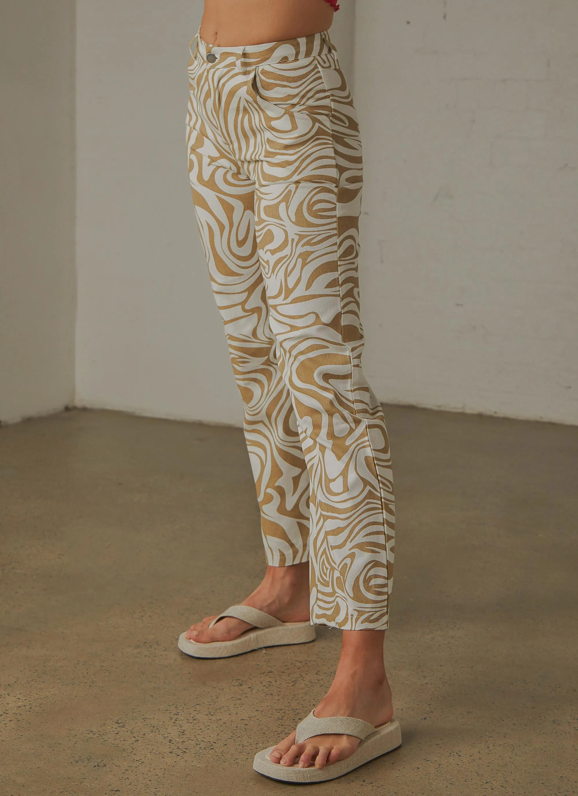 Serena Pants - Tan Print sold by Peppermayo product image thumbnail 5