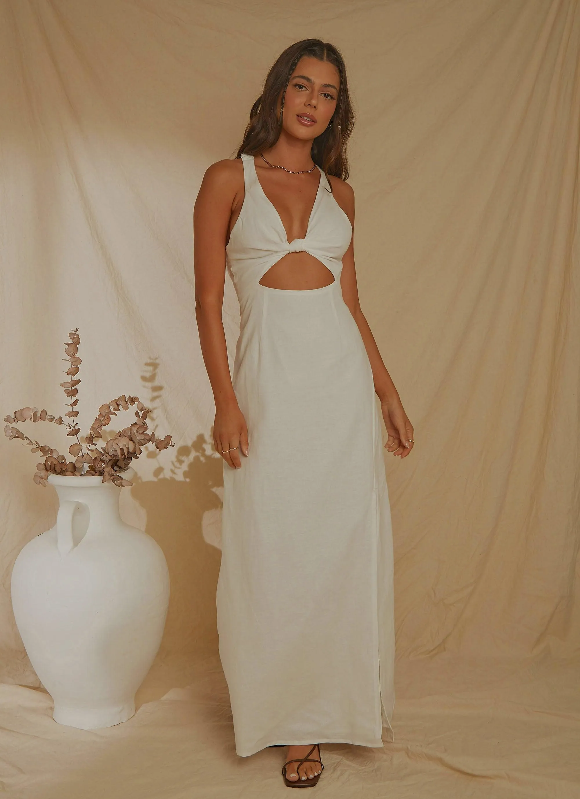 Italian Love Maxi Dress - White sold by Peppermayo product image thumbnail 2