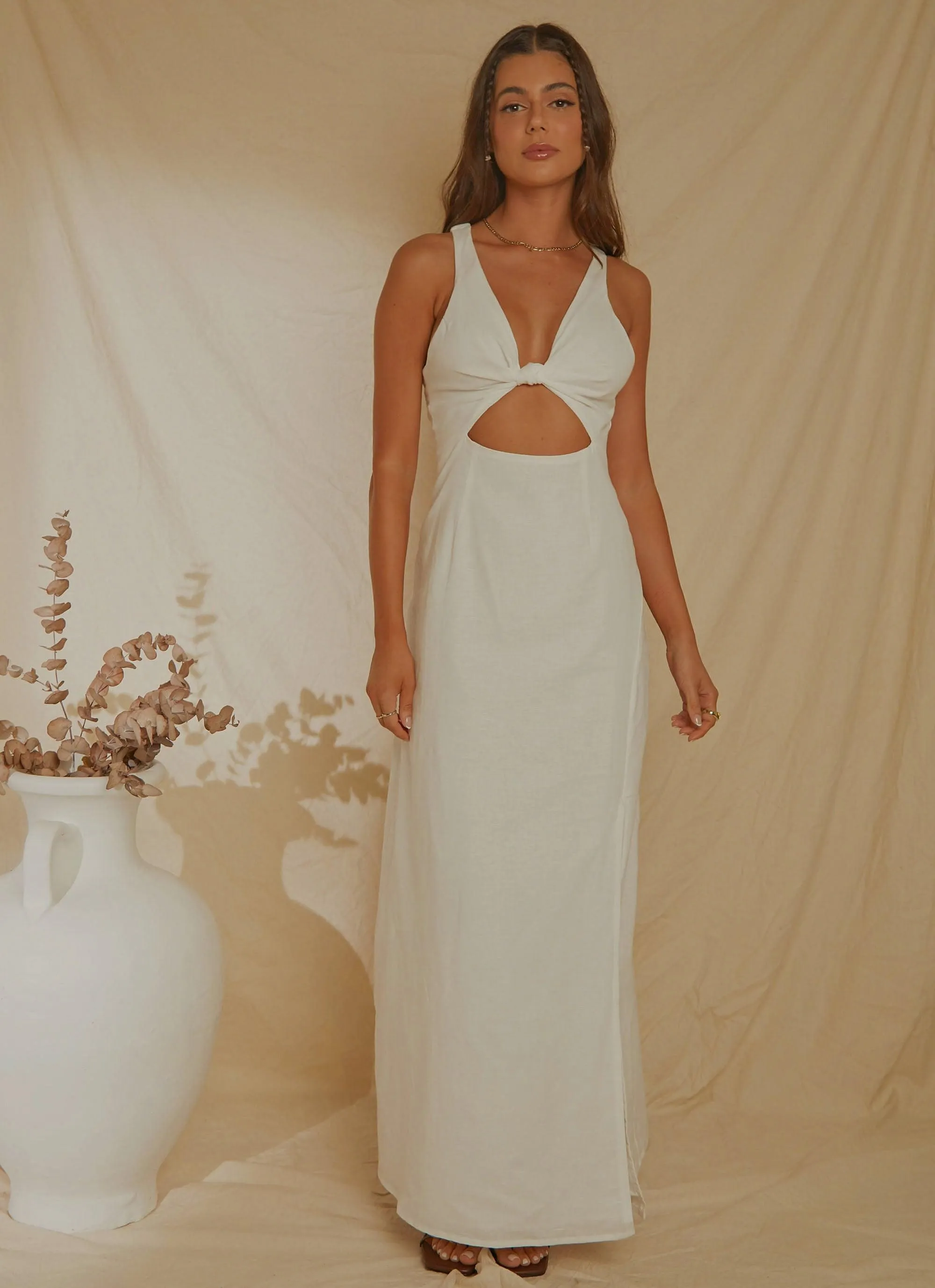 Italian Love Maxi Dress - White sold by Peppermayo product image thumbnail 3
