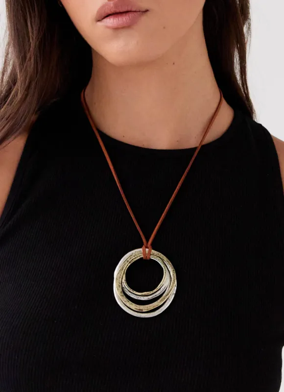 Zakira Necklace - Brass made by Peppermayo