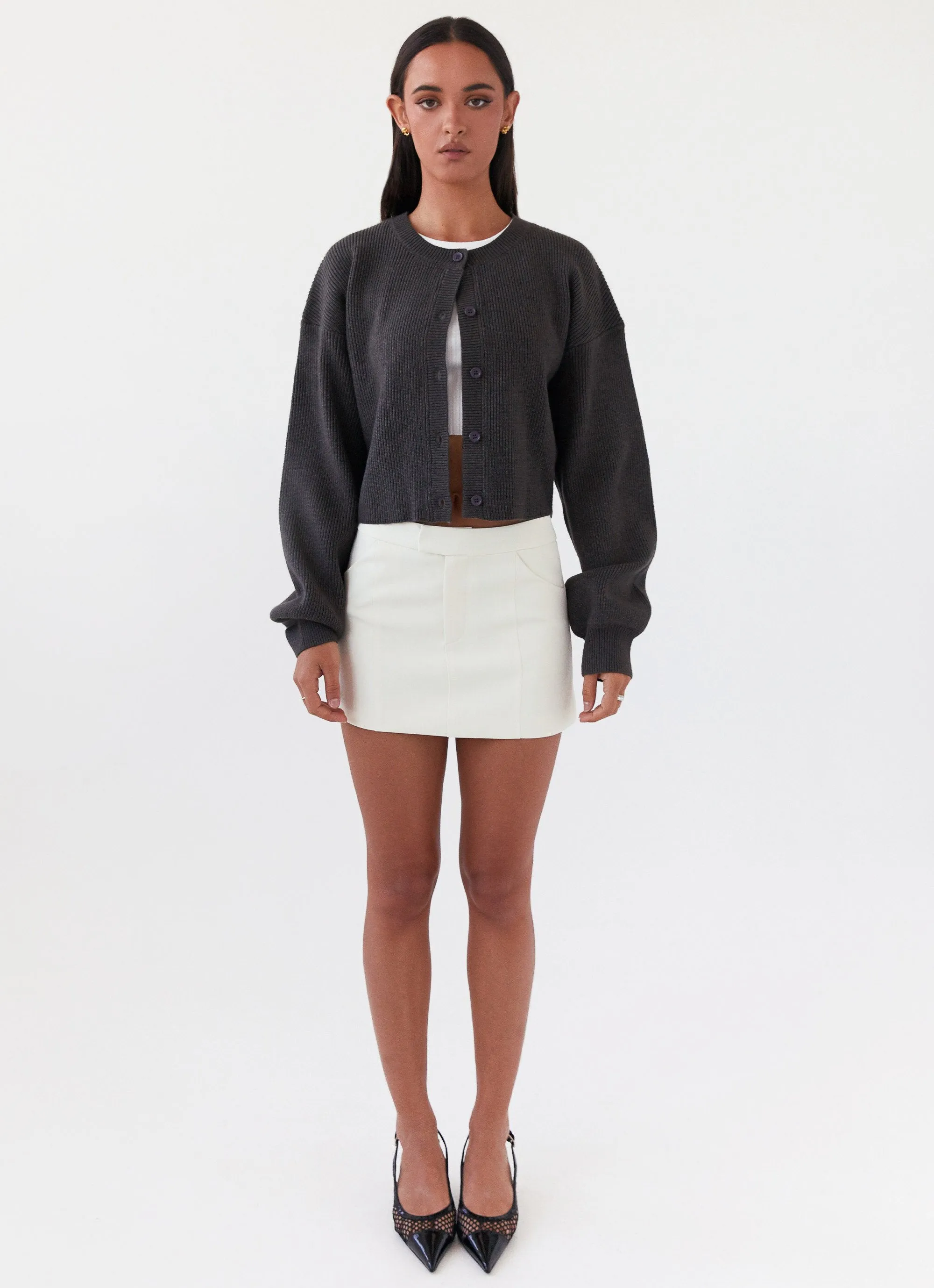 Daphne Knit Cardigan - Charcoal sold by Peppermayo product image thumbnail 2