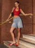 Serifina Lace Halterneck Top - Cherry sold by Peppermayo