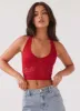 Serifina Lace Halterneck Top - Cherry sold by Peppermayo