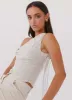 Marissa Linen One Shoulder Top - Oatmeal sold by Peppermayo
