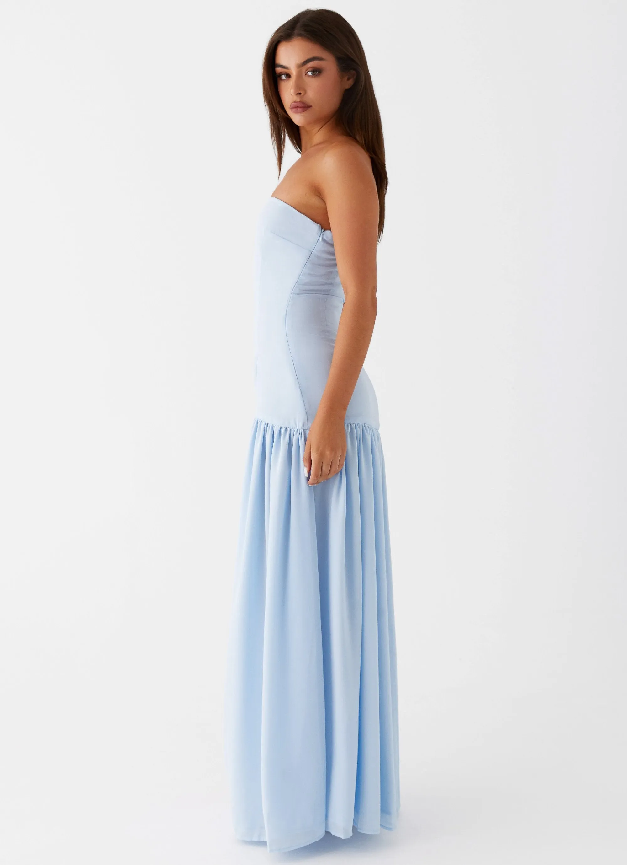 Eden Strapless Maxi Dress - Blue sold by Peppermayo product image thumbnail 3