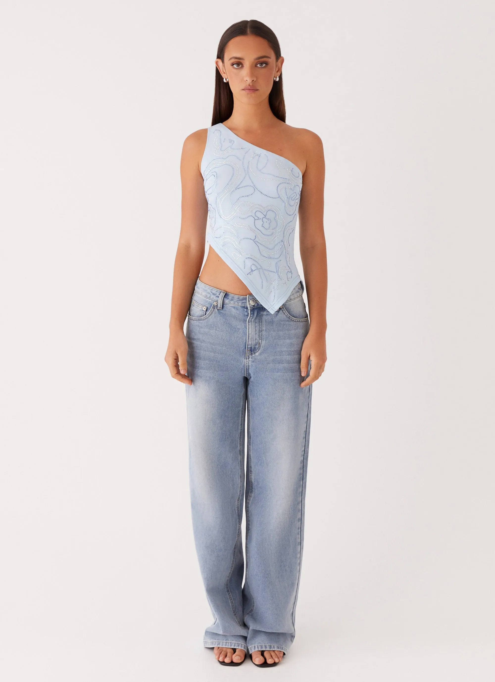 Mountain High Shoulder Top - Blue sold by Peppermayo product image thumbnail 2