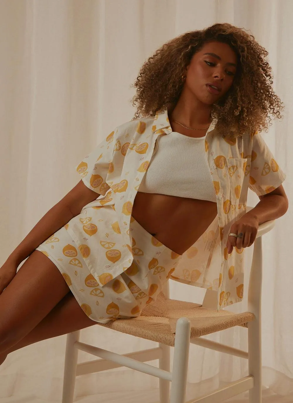 Fruit Bowl Mini Skirt - Lemonata sold by Peppermayo product image thumbnail 2