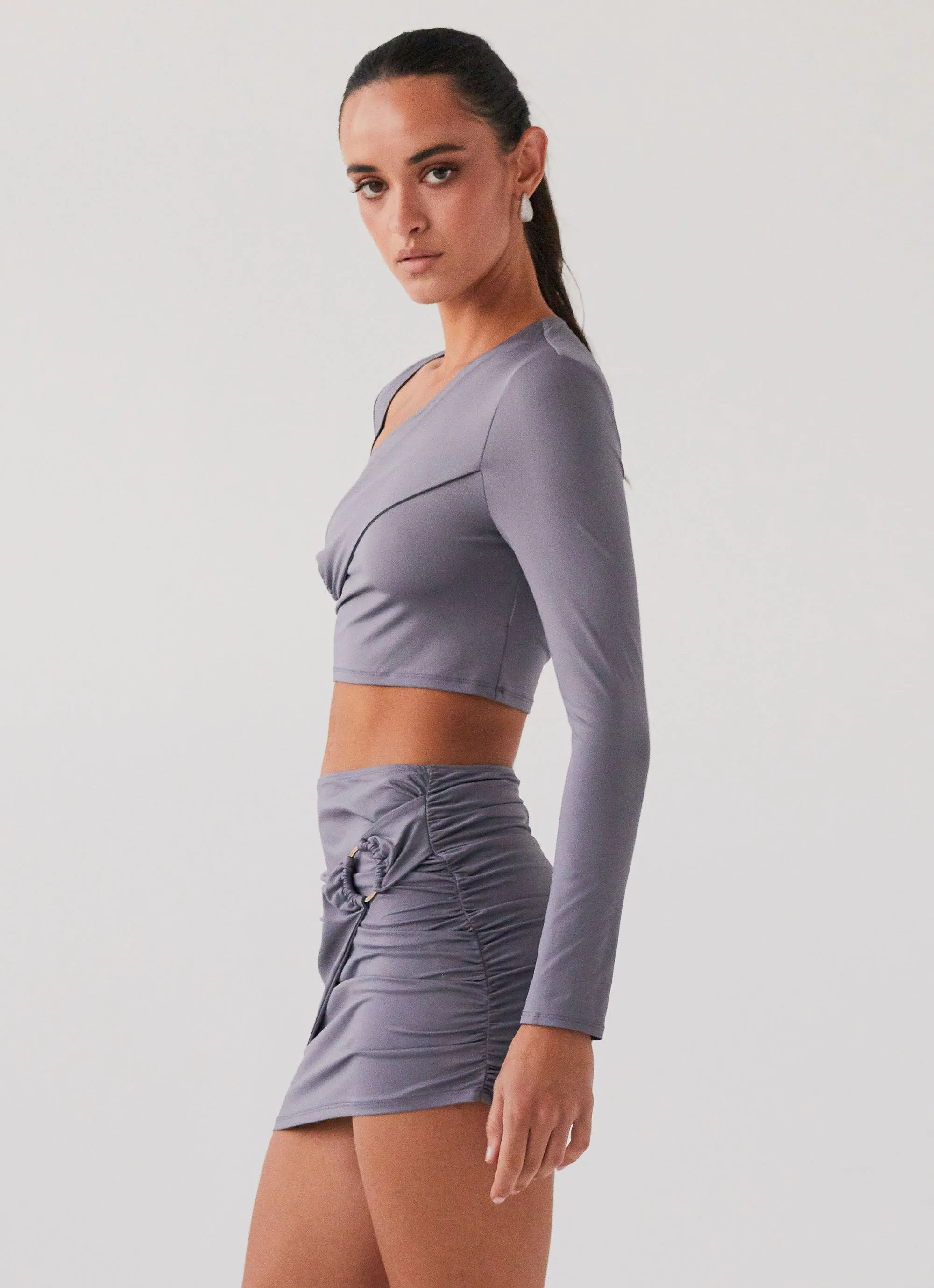 Smoke Bomb Long Sleeve Top - Slate sold by Peppermayo product image thumbnail 3