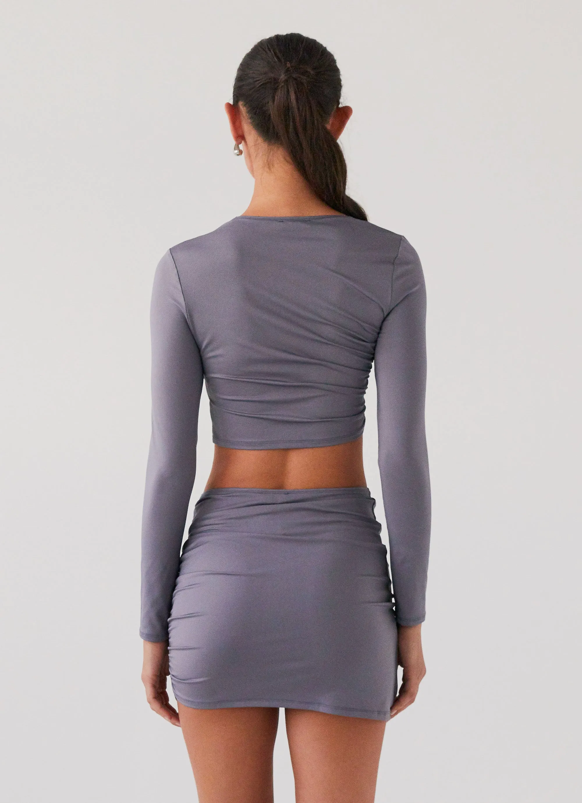 Smoke Bomb Long Sleeve Top - Slate sold by Peppermayo product image thumbnail 4