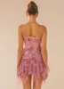 Camelia Mini Skirt - Soft Pink sold by Peppermayo
