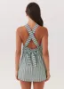 Keira Linen Mini Dress - Coastal Stripe sold by Peppermayo
