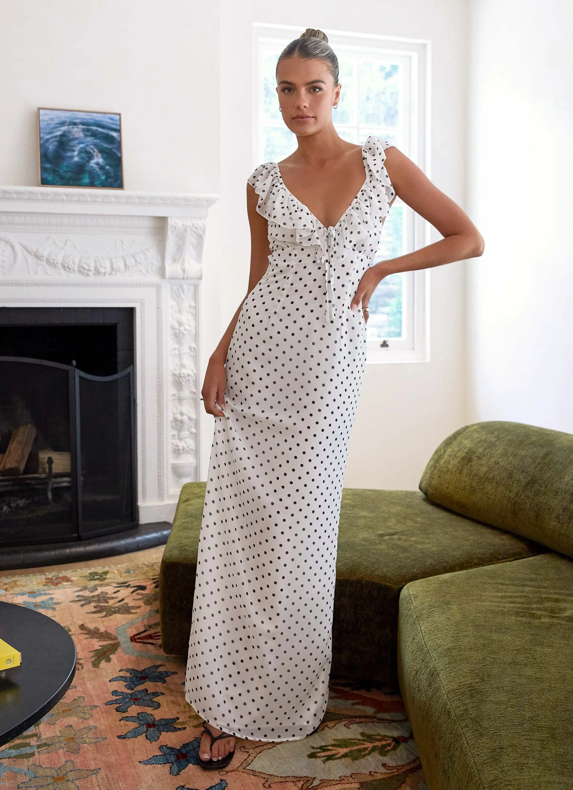 Silvie Maxi Dress - White sold by Peppermayo