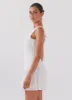 Adyson Broderie Mini Dress - White sold by Peppermayo