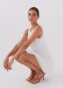 Adyson Broderie Mini Dress - White sold by Peppermayo