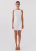 Adyson Broderie Mini Dress - White sold by Peppermayo