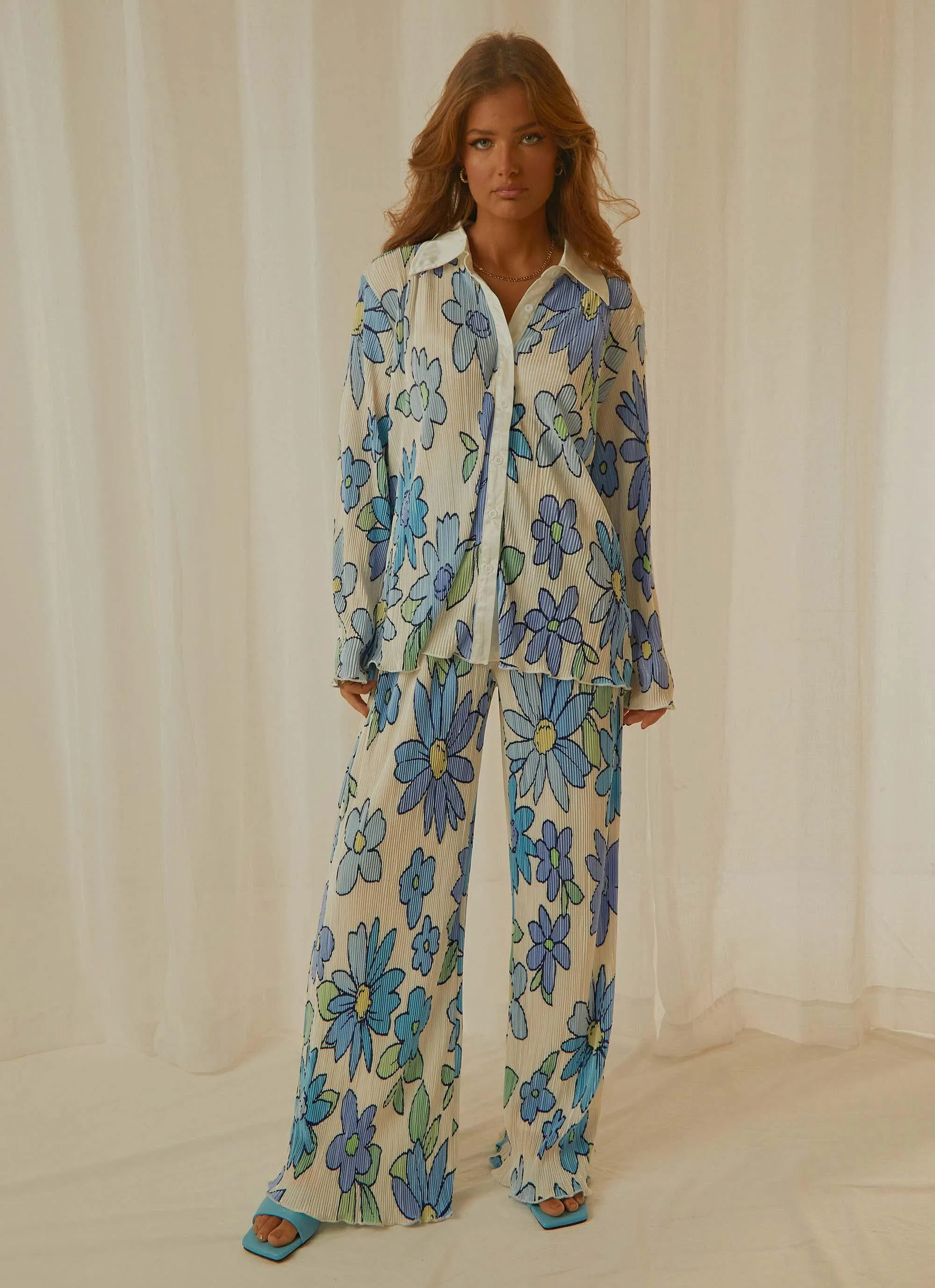 Change of Pace Shirt - Blue Blossom sold by Peppermayo product image thumbnail 5