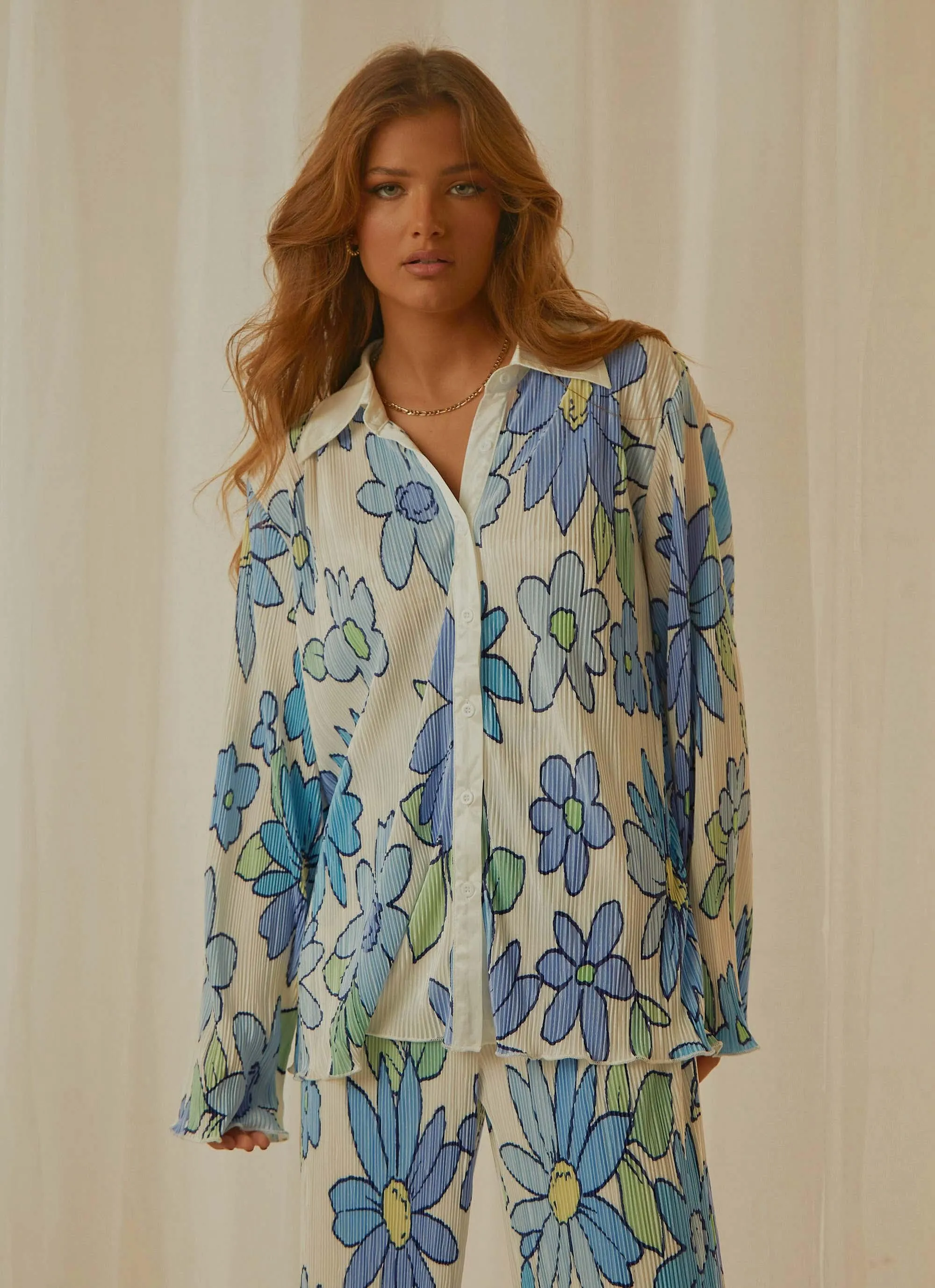 Change of Pace Shirt - Blue Blossom sold by Peppermayo product image thumbnail 3