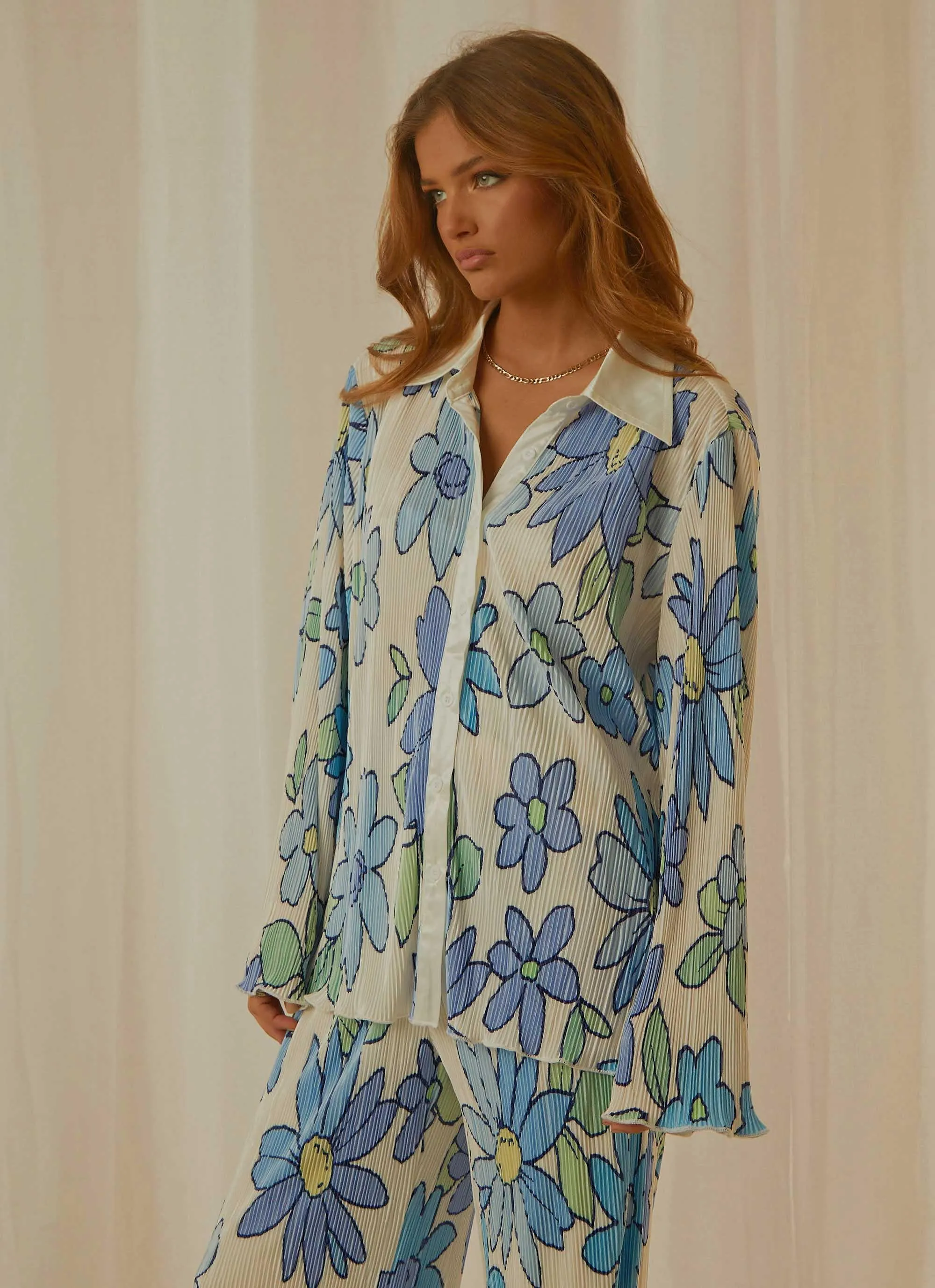 Change of Pace Shirt - Blue Blossom sold by Peppermayo product image thumbnail 4