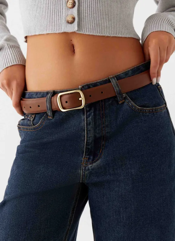 Alessi Belt - Brown sold by Peppermayo