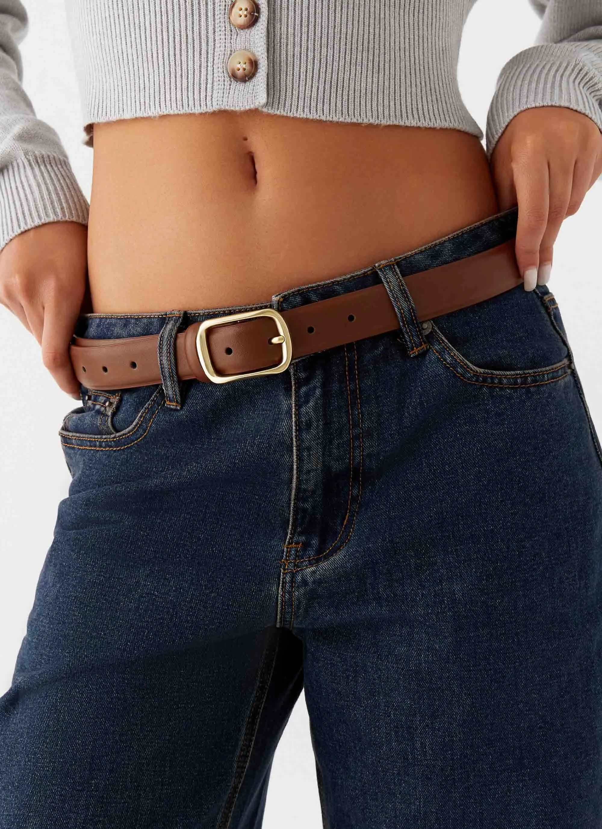 Alessi Belt - Brown sold by Peppermayo