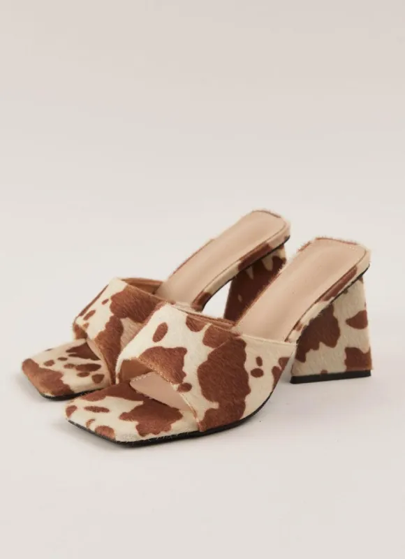 Off Road Mule - Faux Cow Hide sold by Peppermayo