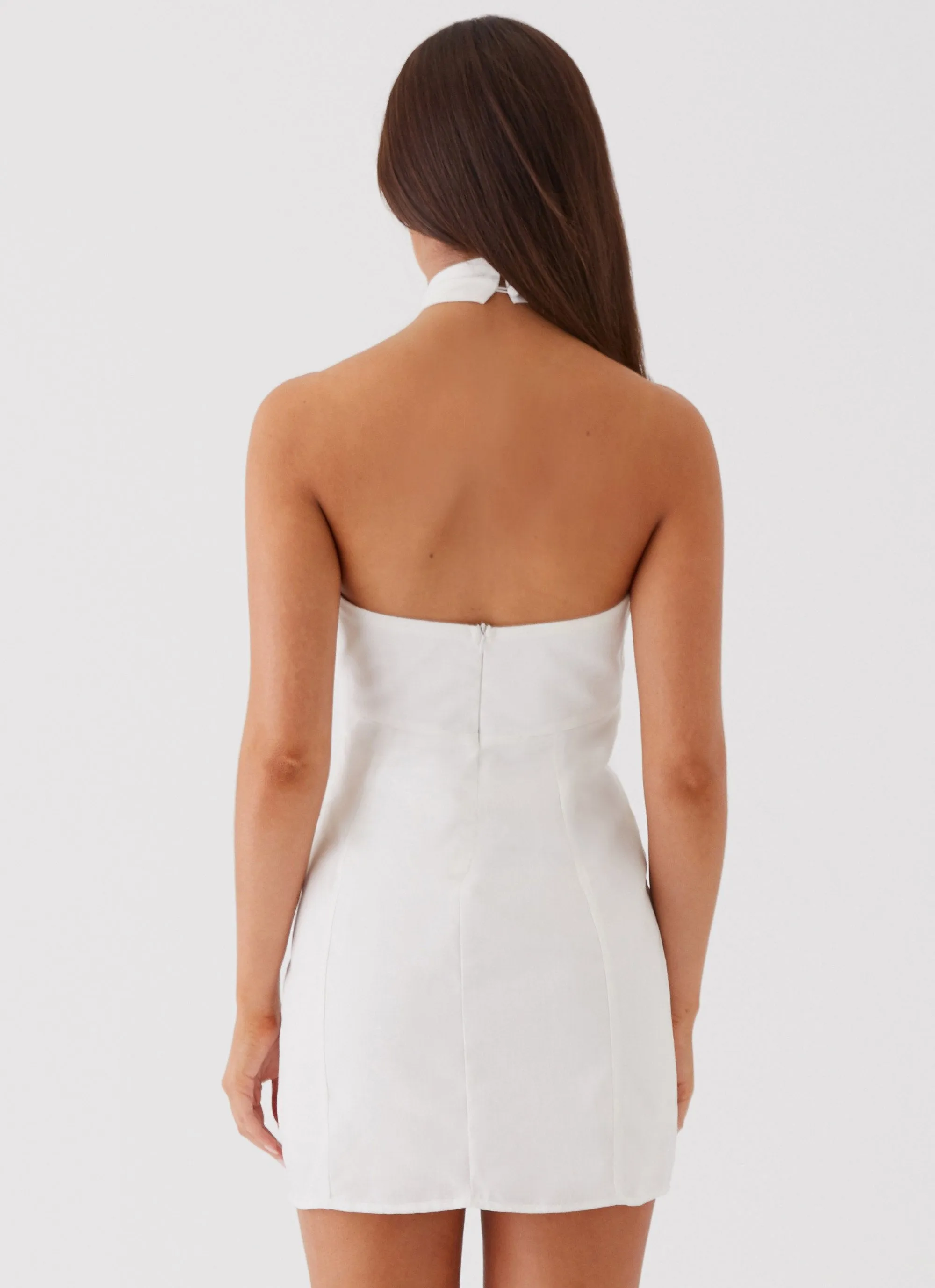 Sabine Linen Mini Dress - White sold by Peppermayo product image thumbnail 5