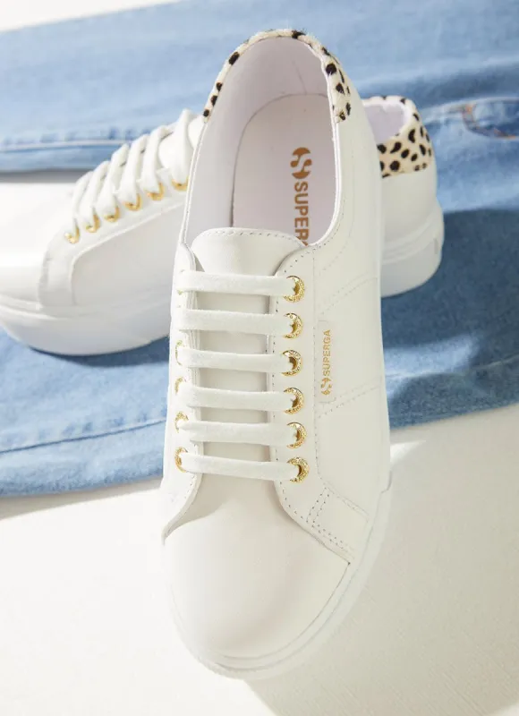 2790 Goatnappaleaw Pony Hair - White Dalmation made by Superga