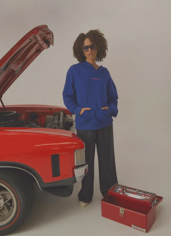 Race Club Hoodie - Cobalt sold by Peppermayo