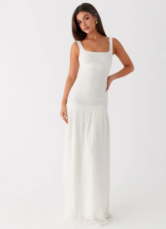Lyrical Maxi Dress - Ivory sold by Peppermayo
