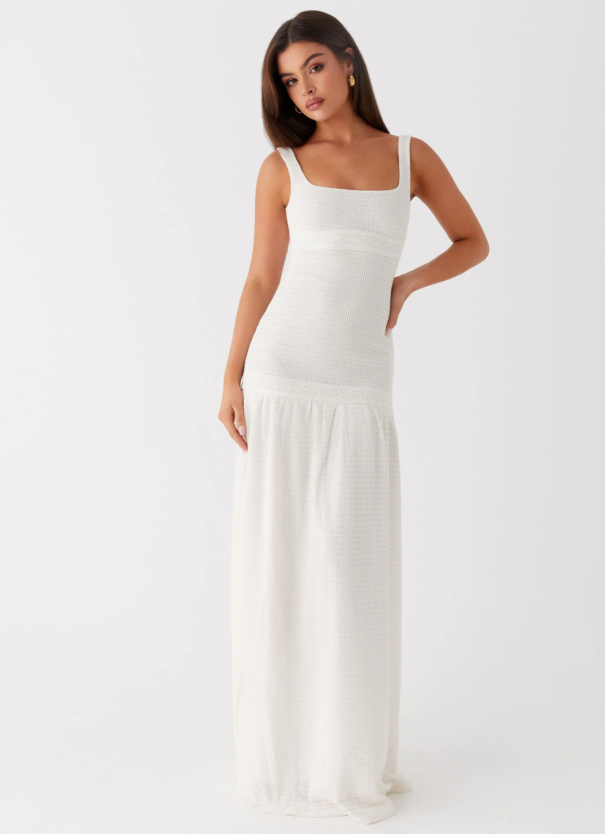 Lyrical Maxi Dress - Ivory sold by Peppermayo