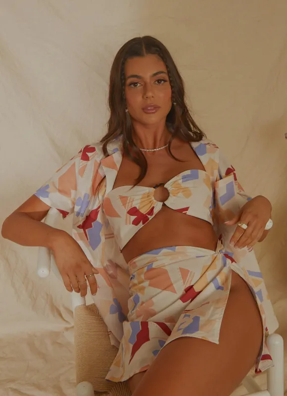 Sunset Aperitivo Shirt - Abstract Resort sold by Peppermayo