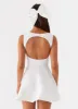 Candice Mini Dress - White sold by Peppermayo
