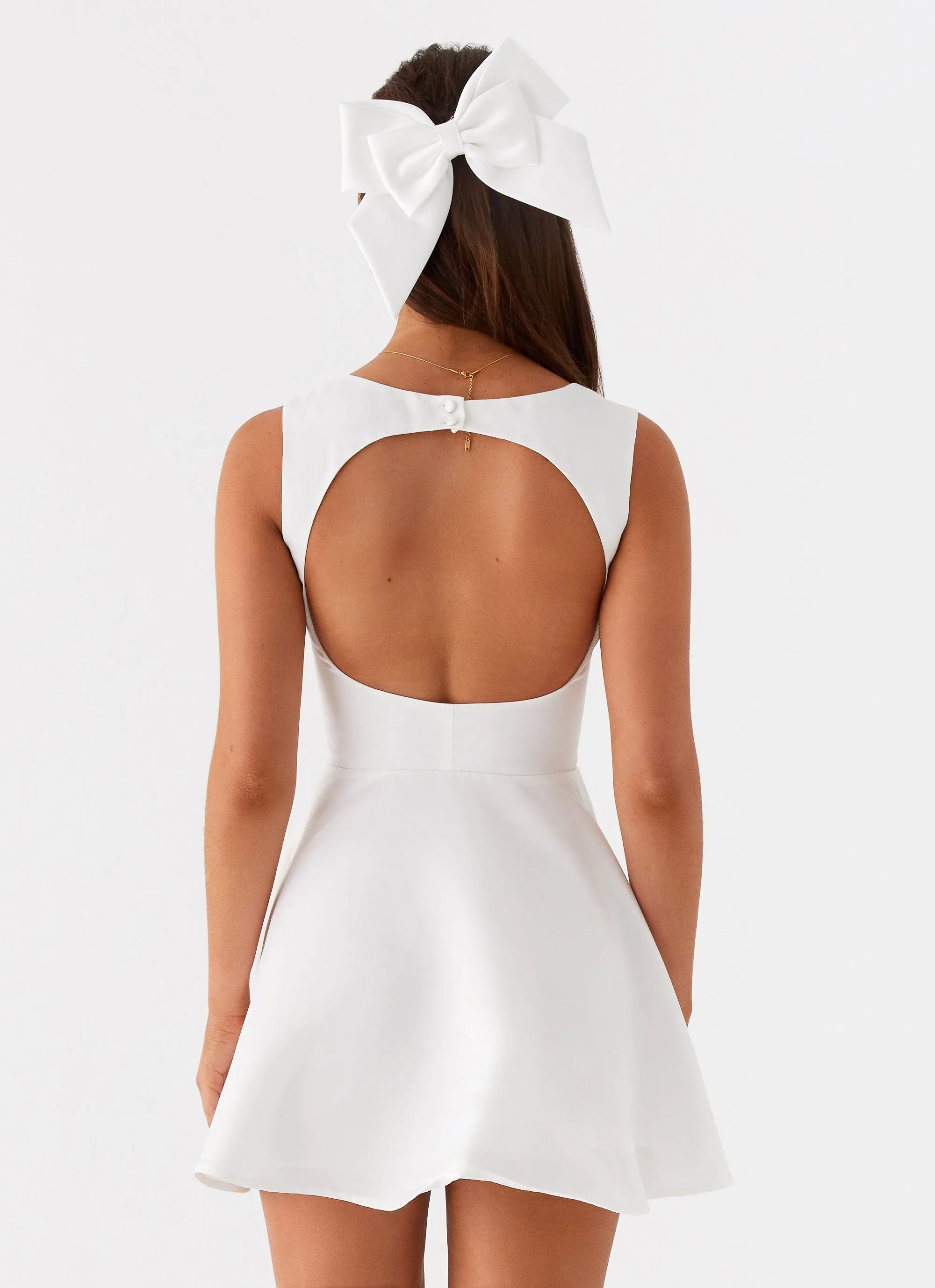 Candice Mini Dress - White | Parallel