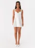 Candice Mini Dress - White sold by Peppermayo