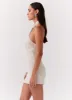 Sabine Linen Mini Dress - Oatmeal sold by Peppermayo