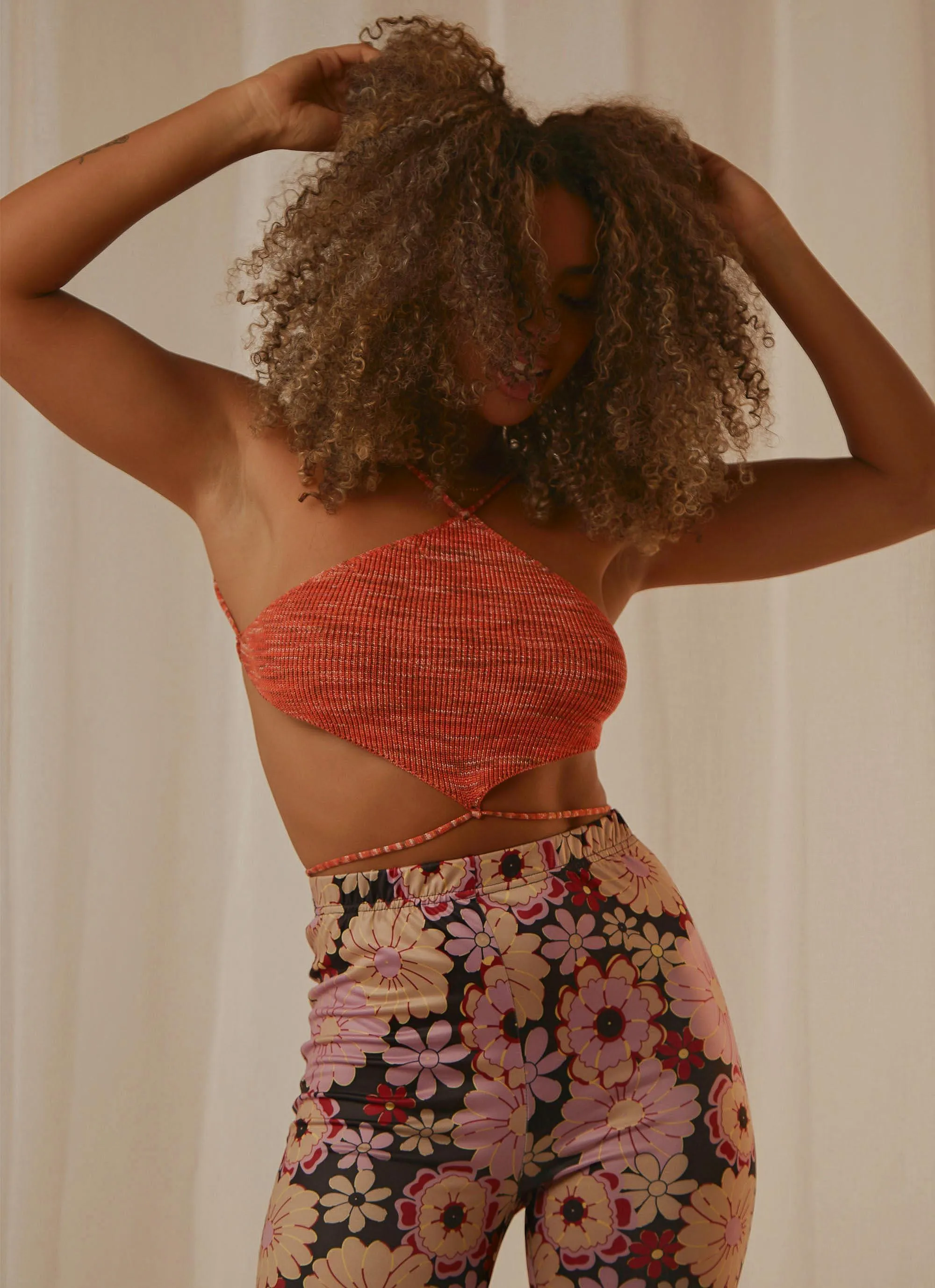 Love Race Halter Top - Orange sold by Peppermayo product image thumbnail 2