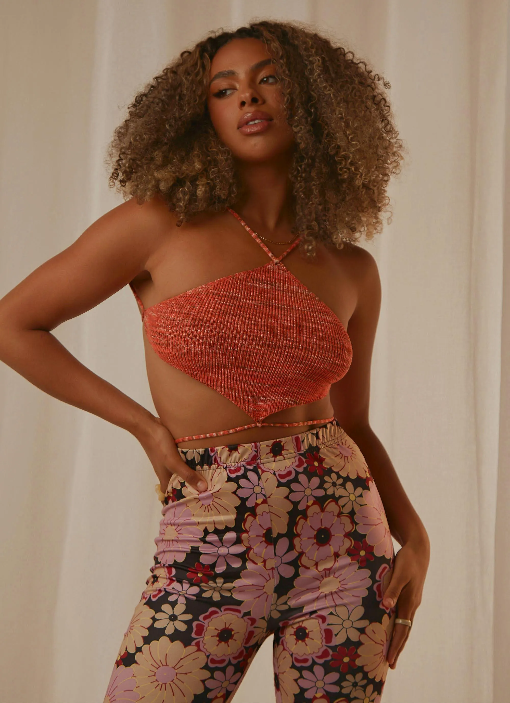 Love Race Halter Top - Orange sold by Peppermayo product image thumbnail 3