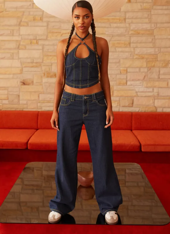 Rebel Blues Denim Jeans - Indigo sold by Peppermayo