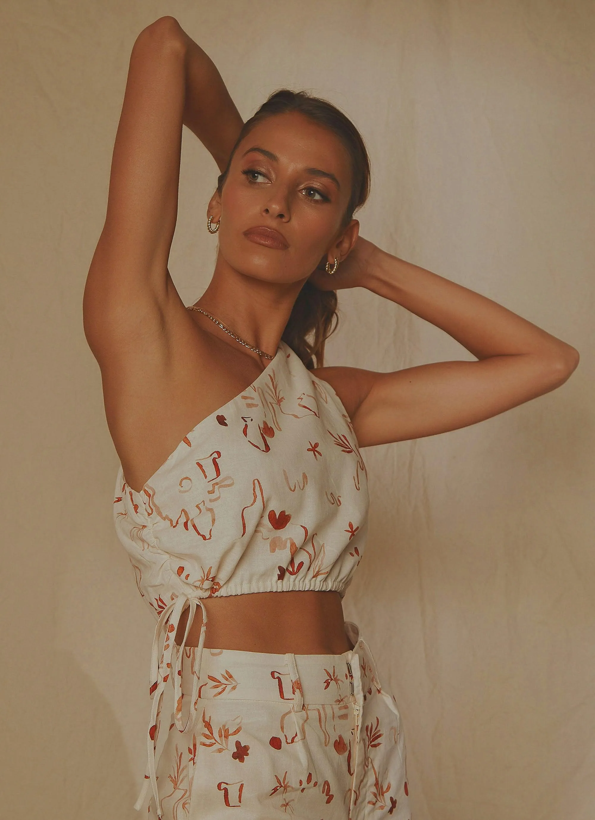 Sasha Linen Crop - Safari sold by Peppermayo product image thumbnail 5