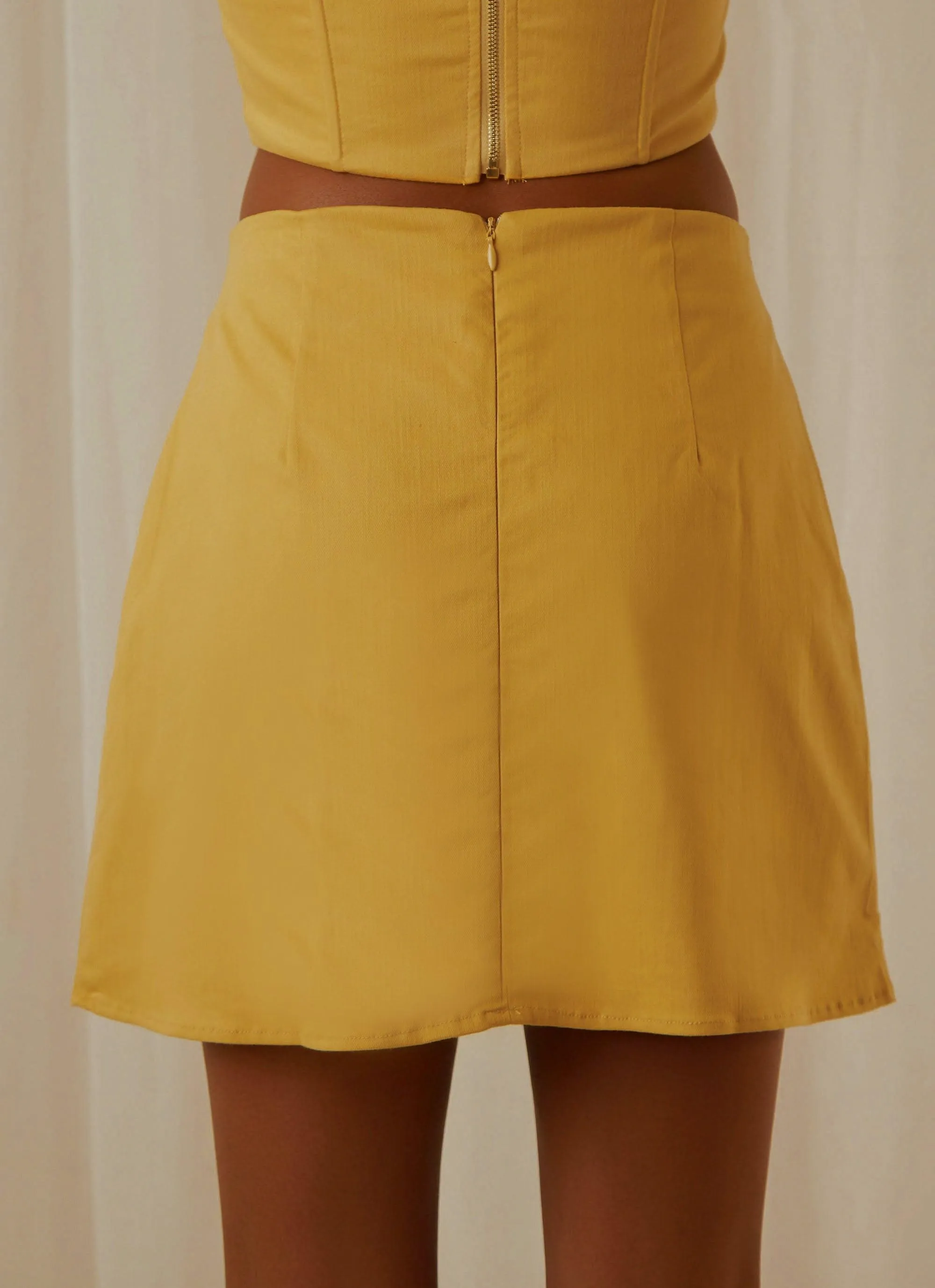 Rooftop Drinks Mini Skirt - Mango sold by Peppermayo product image thumbnail 5