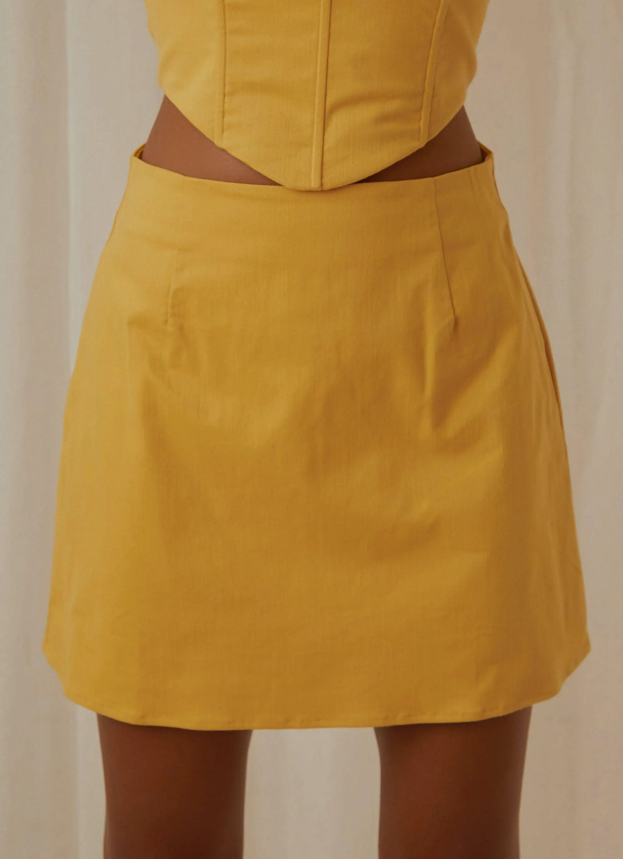 Rooftop Drinks Mini Skirt - Mango sold by Peppermayo product image thumbnail 3