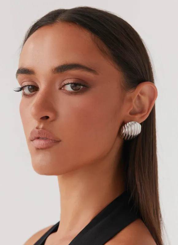 Lani Earrings - Silver sold by Peppermayo